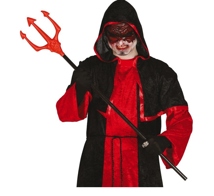 Trójząb z czaszką na Halloween 105 cm