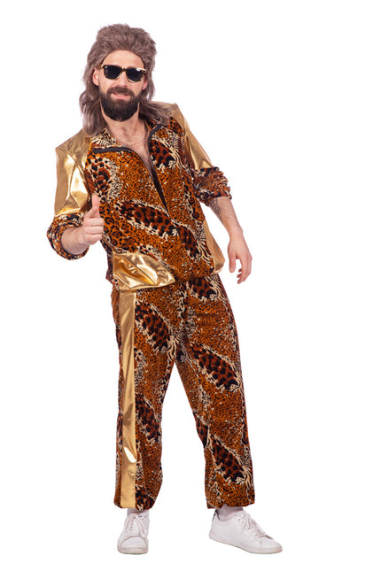 Błędny dres męski w panterkę