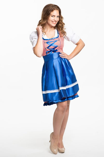 Sukienka Dirndl Oktoberfest Blue 3-częściowa