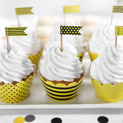 Flagi na tort 7cm 6szt