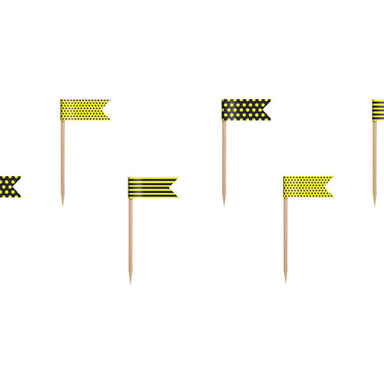 Flagi na tort 7cm 6szt