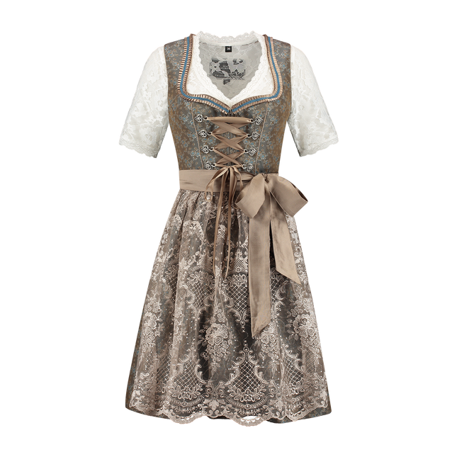 Zielona sukienka Dirndl Oktoberfest Ladies Jaquard