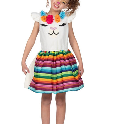 Gekleurde Jurk Meisje Alpaca van Wilbers & Wilbers koop je bij Partywinkel