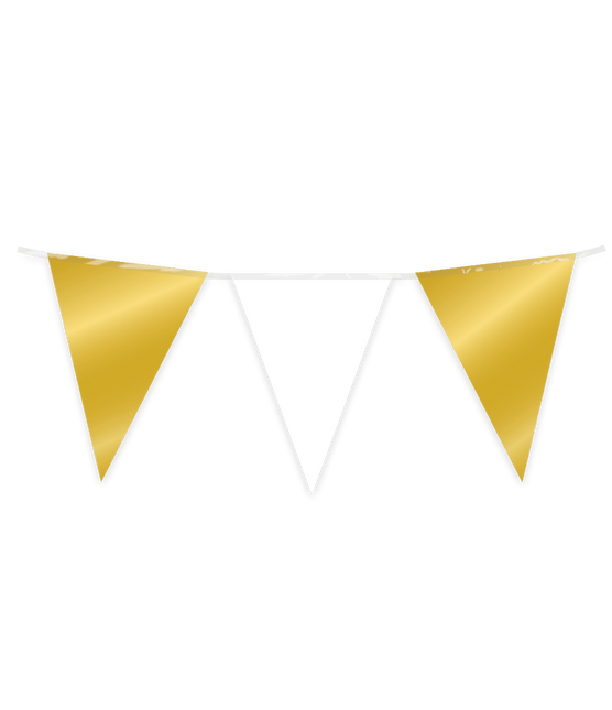 Goud Witte Slinger Metallic 10m van Paper Dreams koop je bij Partywinkel