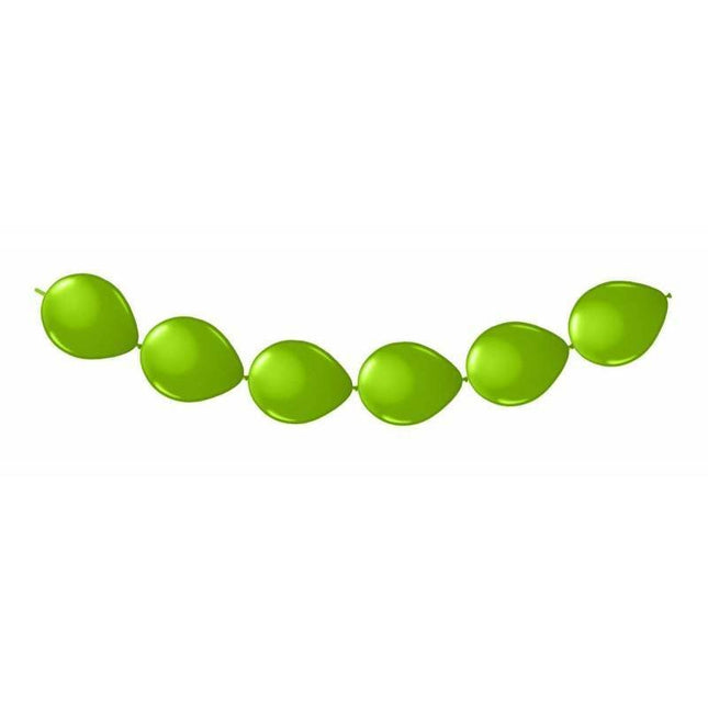 Groene Ballonnenslinger 3m 8st van Folat koop je bij Partywinkel