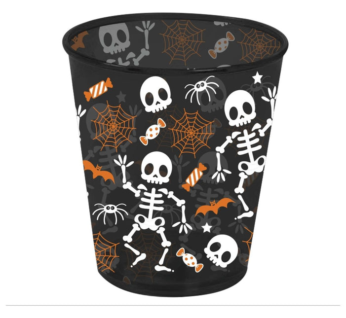 Halloween Beker Skelet 10cm van Fiestas Guirca koop je bij Partywinkel