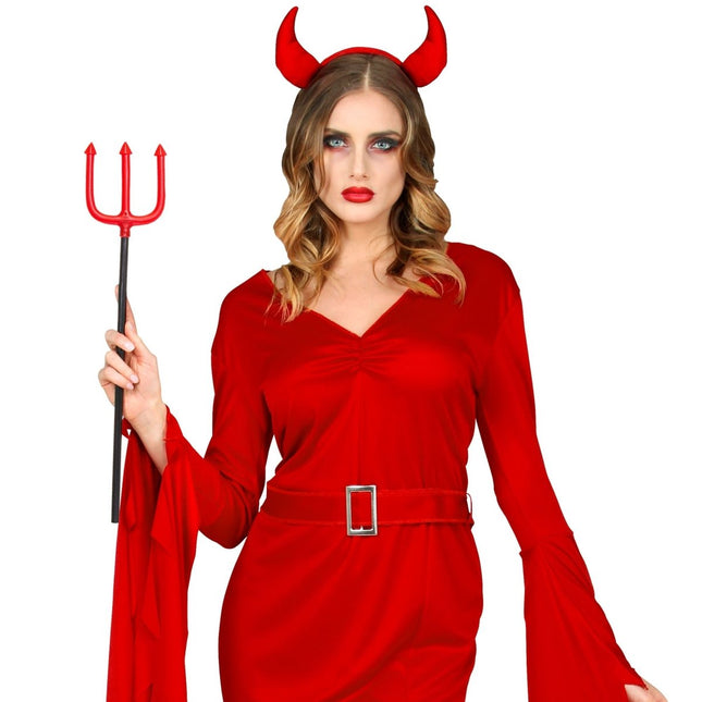 Halloween Drietand Rood 58cm van Widmann koop je bij Partywinkel