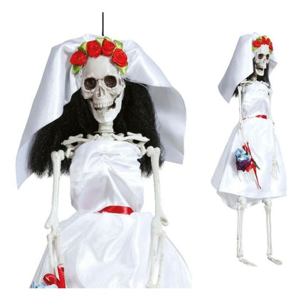 Halloween Hangende Pop Bruid 40cm van Fiestas Guirca koop je bij Partywinkel