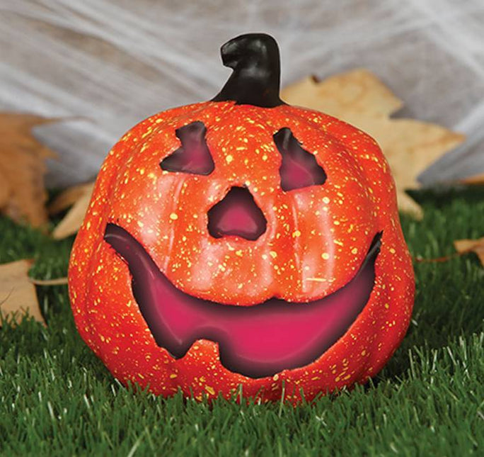 Halloween Pompoen Deluxe met Licht 15cm van Fiestas Guirca koop je bij Partywinkel