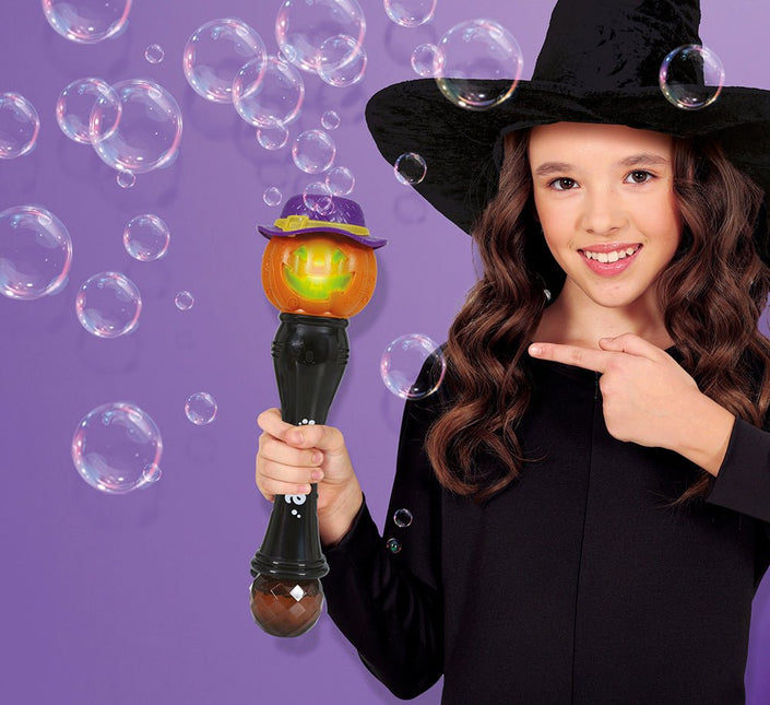 Halloween Toverstaf Pompoen Met Licht En Geluid 32cm van Fiestas Guirca koop je bij Partywinkel