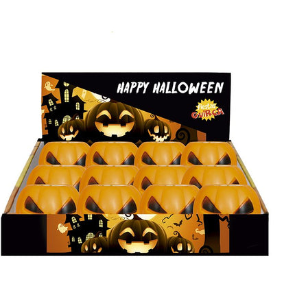 Halloween Uitdeelcadeautjes Spook Pompoenen 5cm 12st van Fiestas Guirca koop je bij Partywinkel