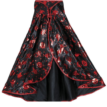 Halloween Verkleedset Zwart Rood Meisje Heks 2 delig van Fiestas Guirca koop je bij Partywinkel