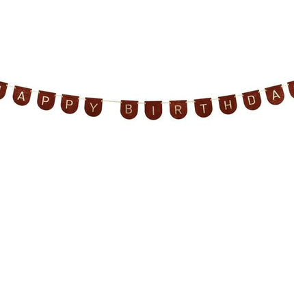 Happy Birthday Letterslinger Zwart Goud 3m van Partydeco koop je bij Partywinkel