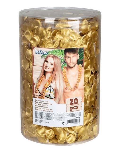 Hawaii Kransen Set Goud 20st van Boland koop je bij Partywinkel
