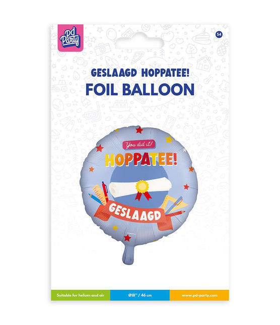 Helium Ballon Geslaagd hoppatee 46cm van Paper Dreams koop je bij Partywinkel