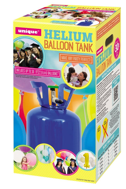 Helium Tank met 30 Ballonnen en Lint van Partywinkel koop je bij Partywinkel