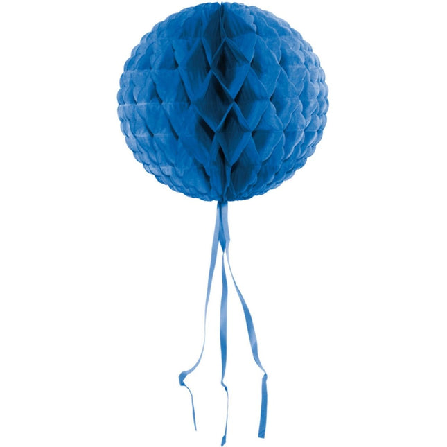 Honeycomb Bal Blauw 30cm van Folat koop je bij Partywinkel