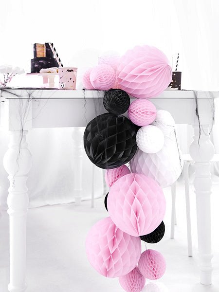 Honeycomb Bal Lichtroze 10cm van Partydeco koop je bij Partywinkel