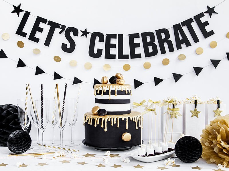 Honeycomb Bal Zwart 30cm van Partydeco koop je bij Partywinkel