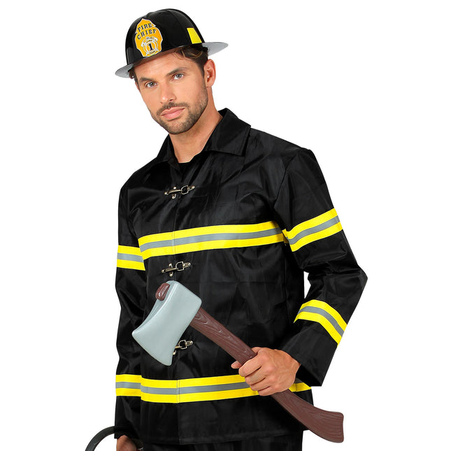 Brązowa sztuczna siekiera drewniana 60 cm