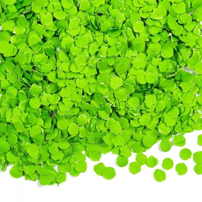 Lime Groene Confetti 100gr van WeFiesta koop je bij Partywinkel