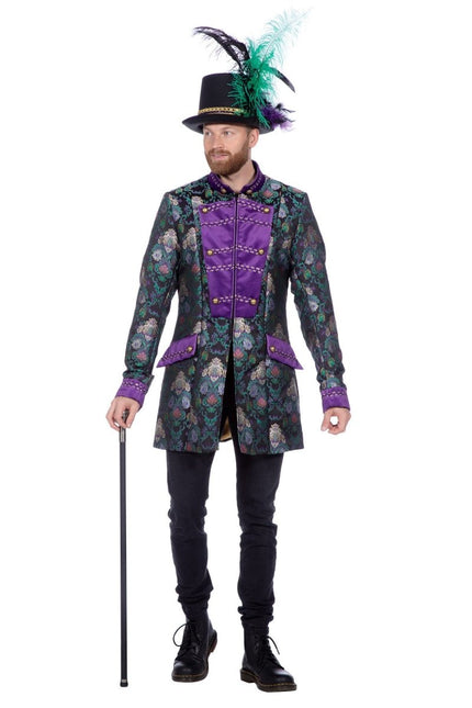 Groen Paarse Jas Heren Luxe van Wilbers & Wilbers koop je bij Partywinkel