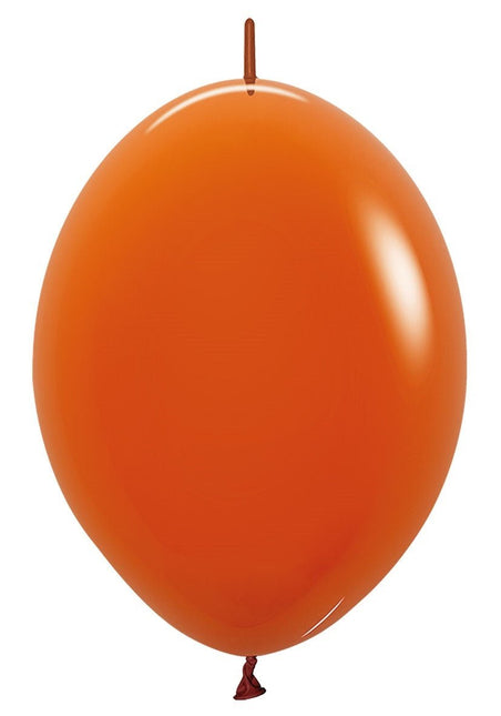 Oranje Ballonnen Voor Ballonnenslinger 30cm 50st van Sempertex koop je bij Partywinkel