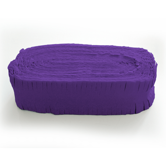 Paarse Slingers Crepe 24m van WeFiesta koop je bij Partywinkel