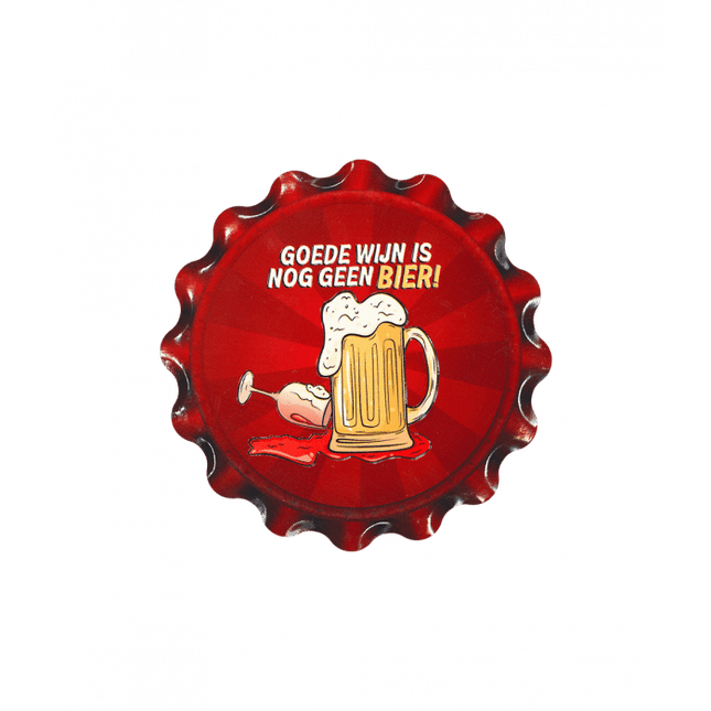 Rood Onderzetters Goede Wijn 11cm van Paper Dreams koop je bij Partywinkel