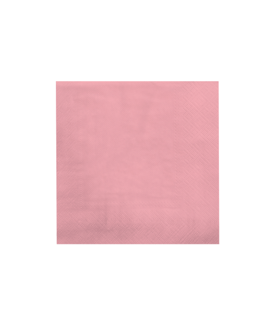 Roze Servetten Pastel 16,5cm 8st van Paper Dreams koop je bij Partywinkel
