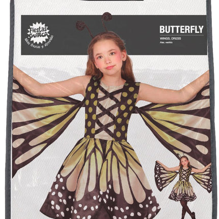 Vlinder Kostuum Geel Zwart Meisje van Fiestas Guirca koop je bij Partywinkel