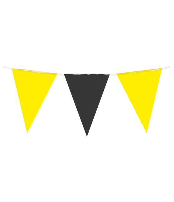 Zwart Gele Slinger 10m van Paper Dreams koop je bij Partywinkel