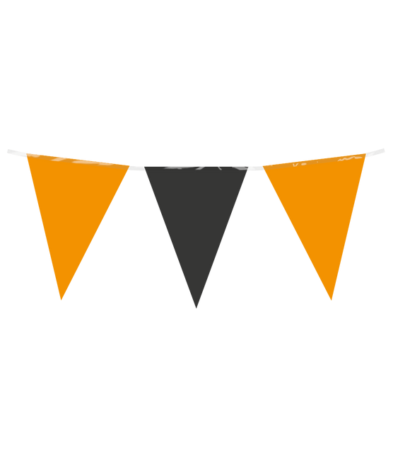 Zwart Oranje Slinger 10m van Paper Dreams koop je bij Partywinkel