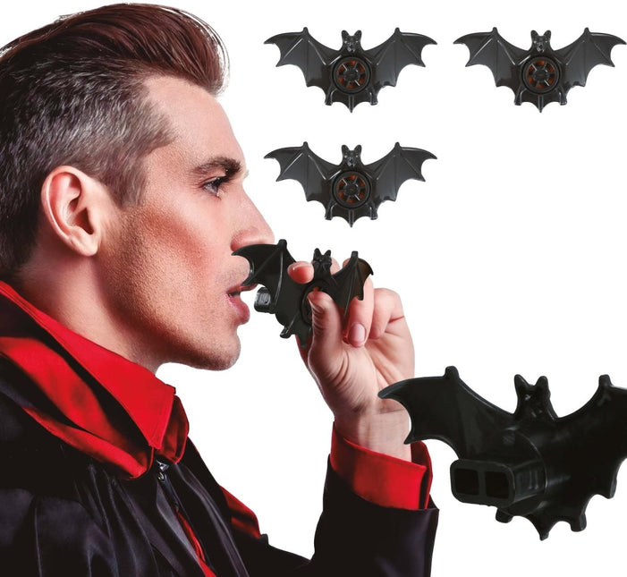 Zwarte Nep Vleermuis 9cm 3st van Fiestas Guirca koop je bij Partywinkel