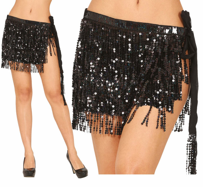 Zwarte Rok Pailetten van Fiestas Guirca koop je bij Partywinkel