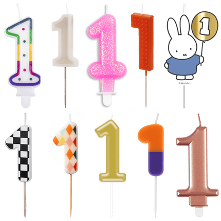 1 Jaar Kaarsen - Partywinkel