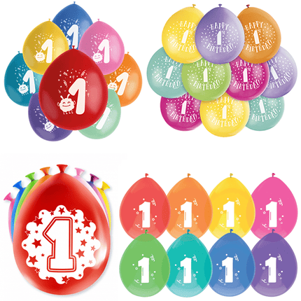 1 Jaar Latex Ballonnen - Partywinkel