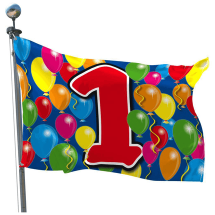 1 Jaar Vlaggen - Partywinkel