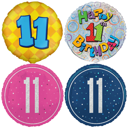 11 Jaar Folie Ballonnen - Partywinkel