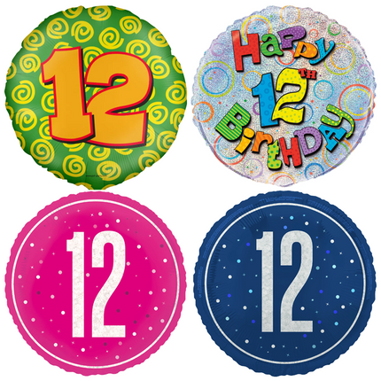 12 Jaar Folie Ballonnen