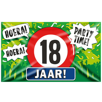 18 Jaar Vlaggen - Partywinkel