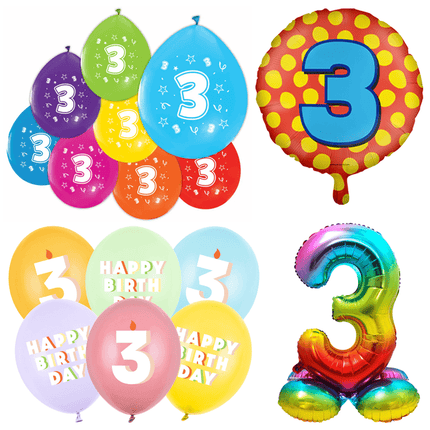 3 Jaar Ballonnen - Partywinkel