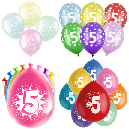 5 Jaar Latex Ballonnen