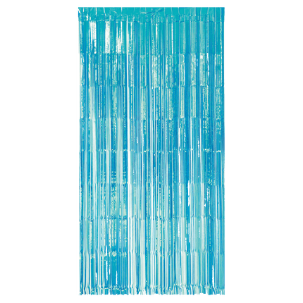 Lichtblauwe Deurgordijnen