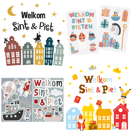 Sinterklaas Raamstickers - Partywinkel