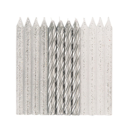 zilveren-metallic-kaarsen-7cm-24st