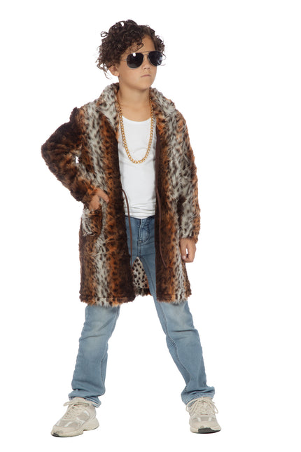 Płaszcz z futra pantery dla dziecka