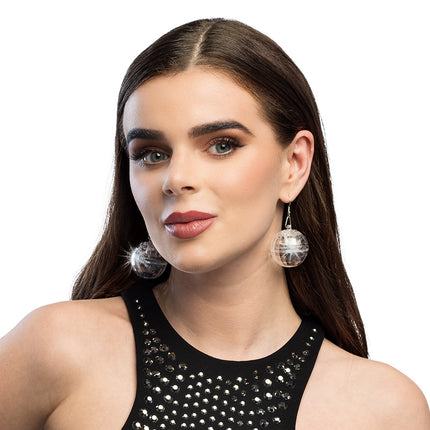 Para kolczyków LED Discoball