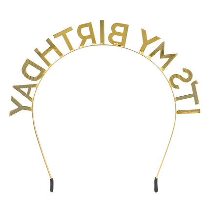 Metalowy diadem "To moje urodziny