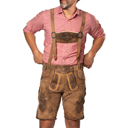 Lederhose Brown Short Lech
